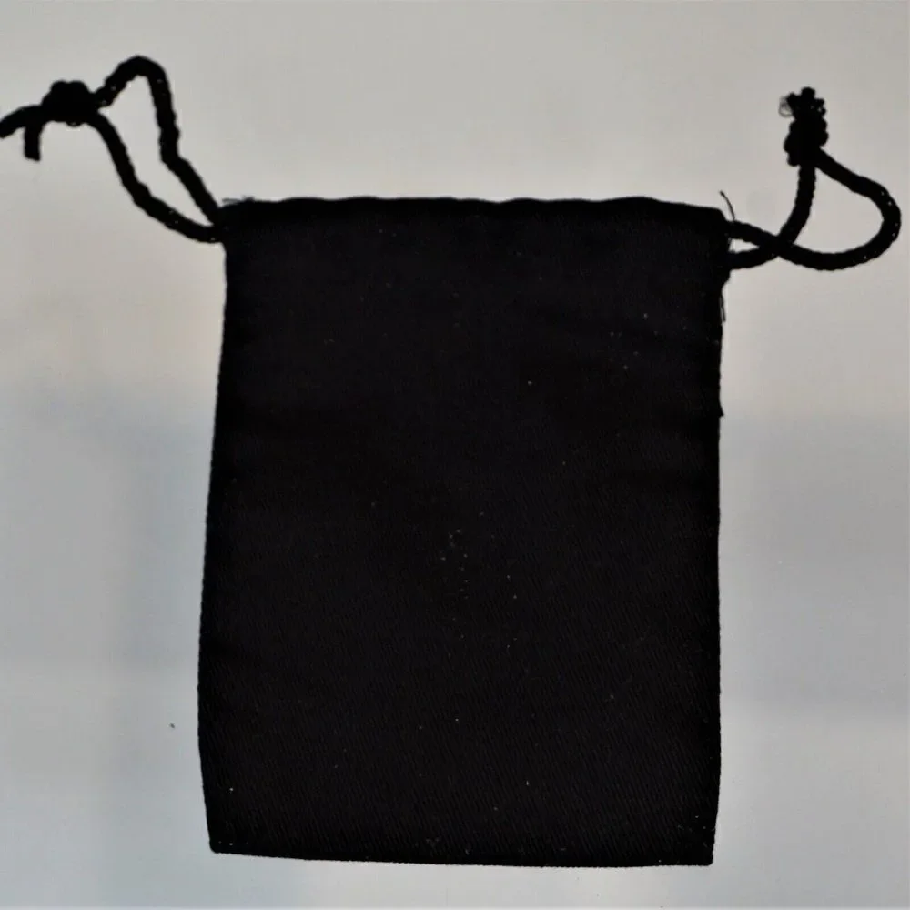 Eves Addiction Vintage Dust Bag Jewelry Storage Black Velour Drawstring